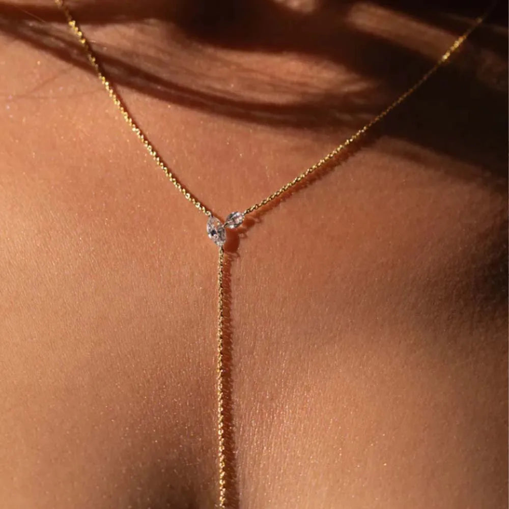 Luxury Rhinestone Choker Necklace – Geometric Design