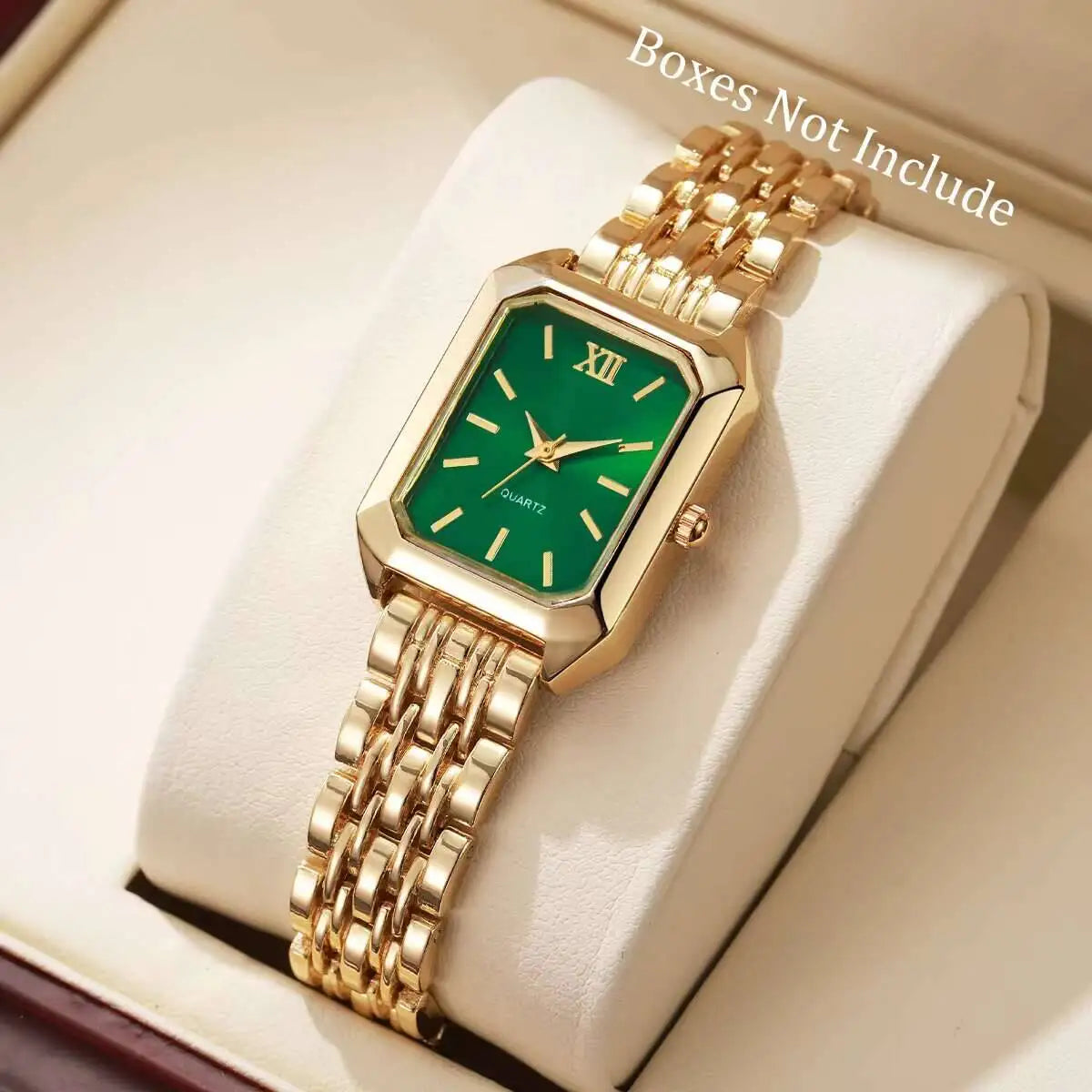 Luxury Women’s Rectangle Quartz Watch – Elegant Analog Design