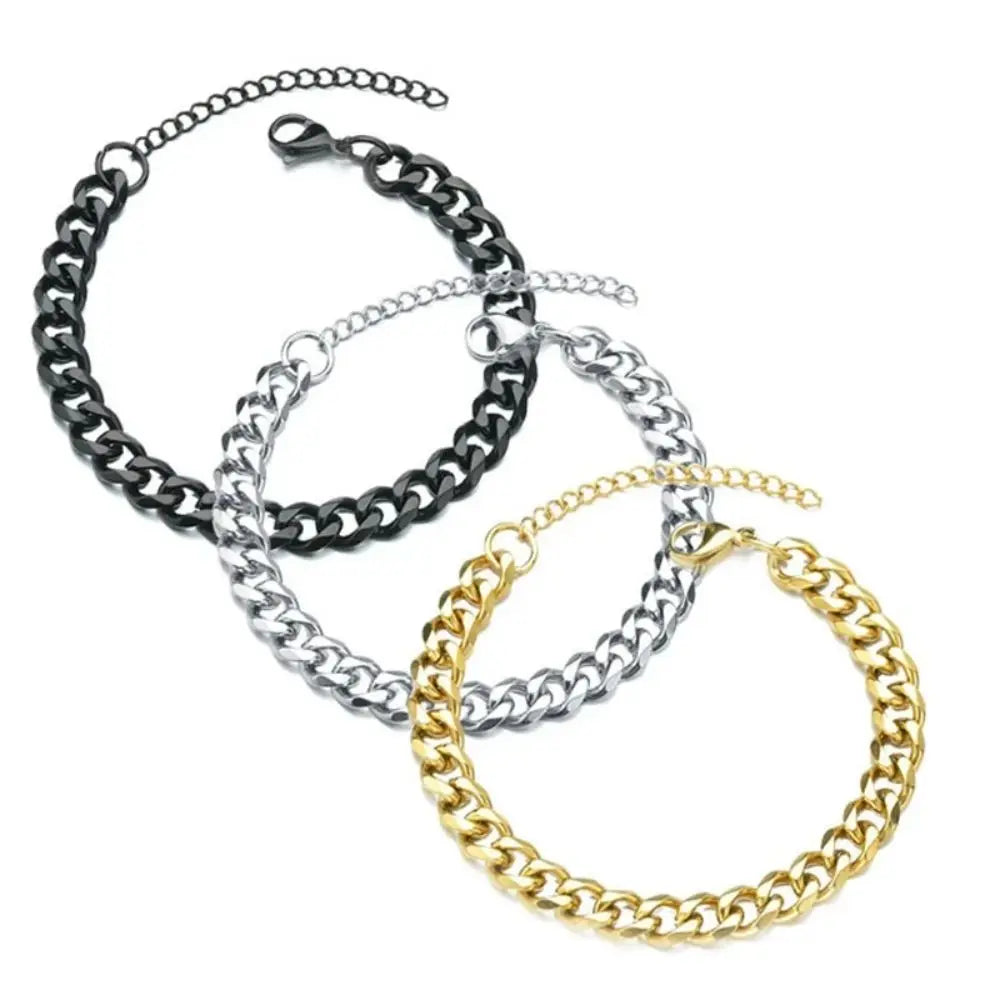Luxury Cuban Chain Bracelet – Classic Stainless Steel for Men & Women