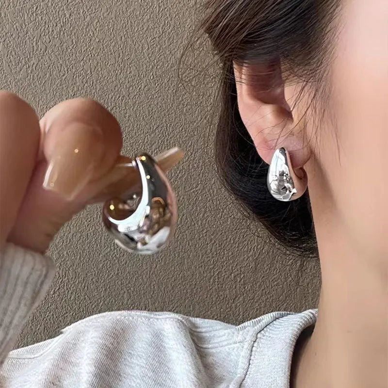 Luxury 2-Pair Water Drop Stud Earrings – Multi-Color Elegant Set