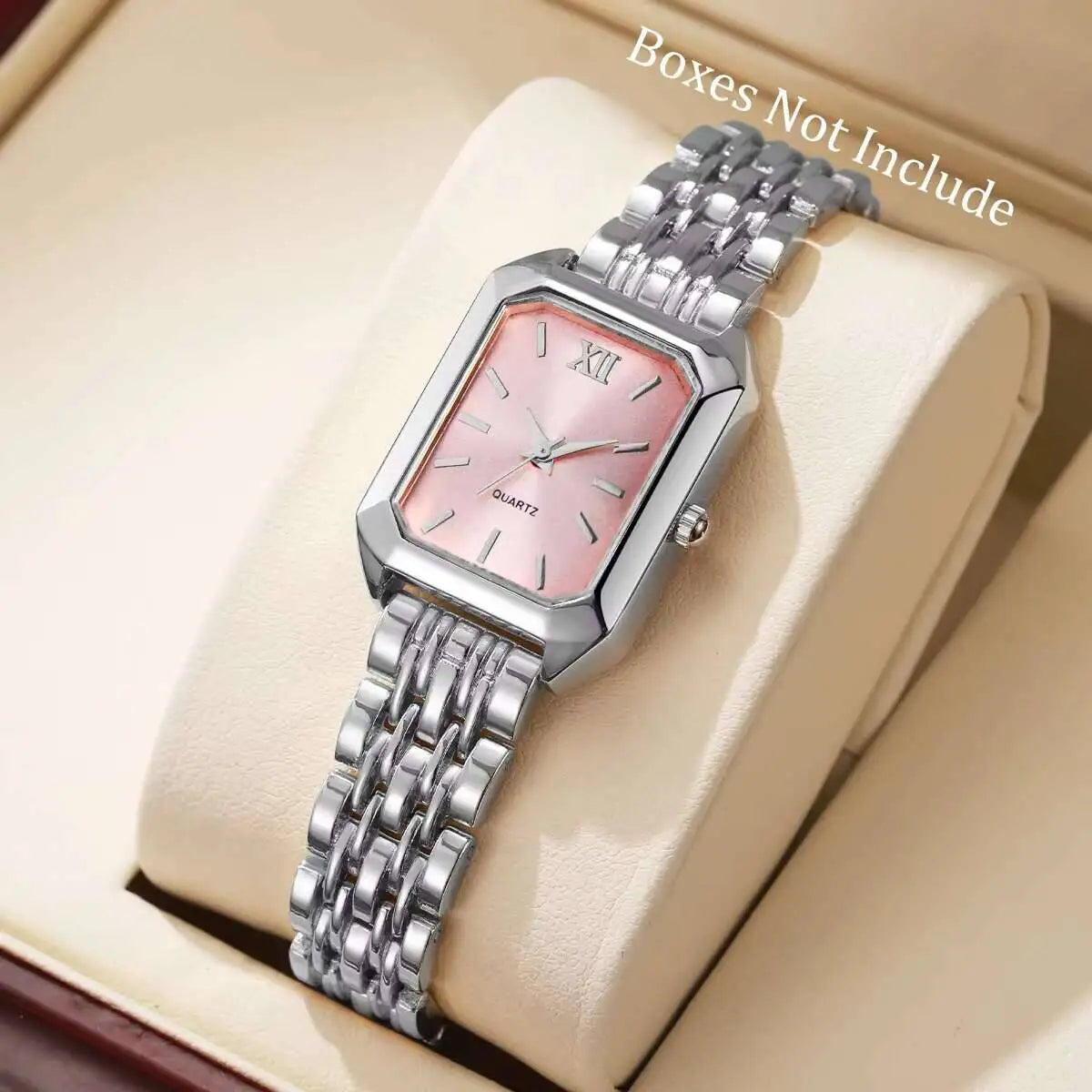 Luxury Women’s Rectangle Quartz Watch – Elegant Analog Design