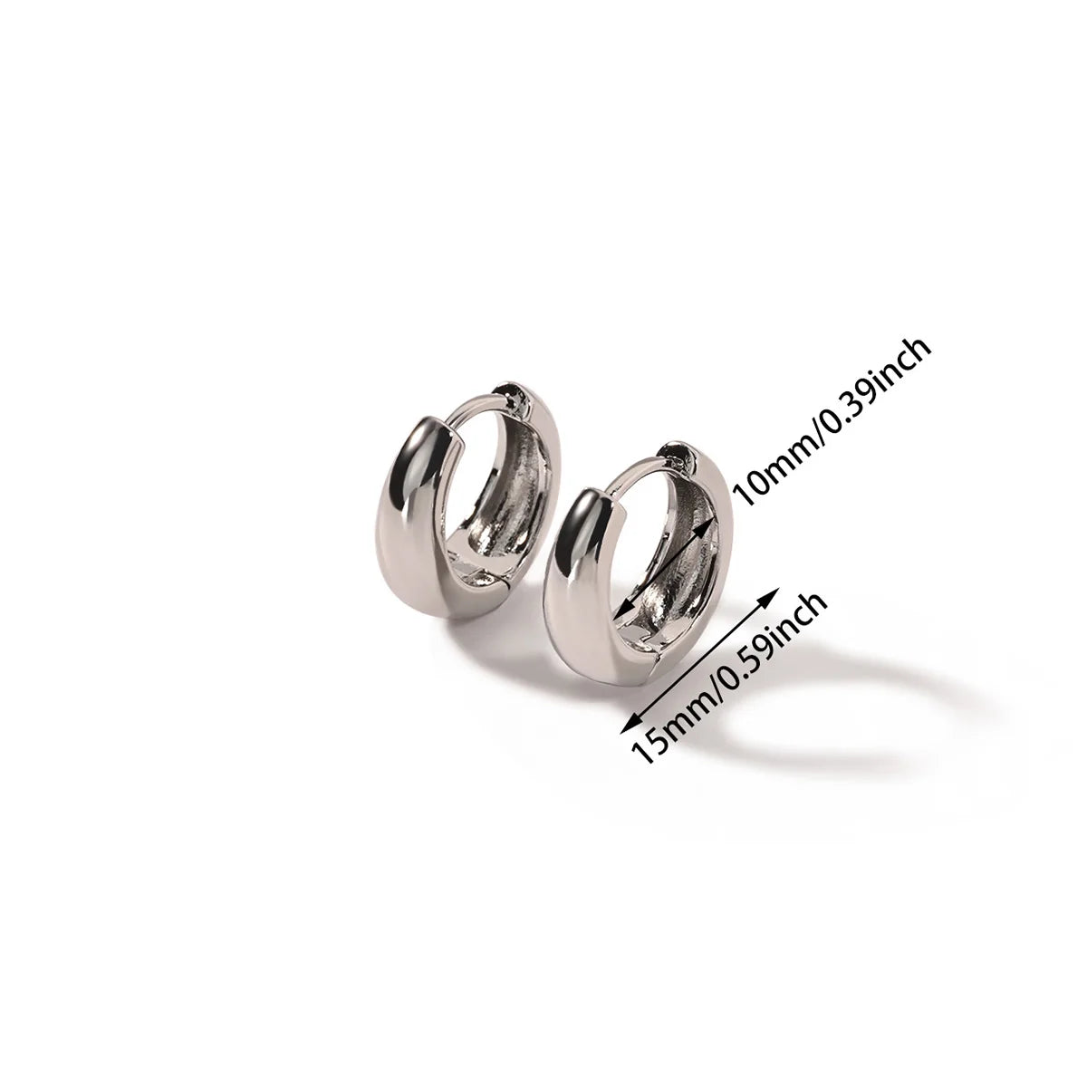 Luxury Gold Chunky Hoop Earrings – Minimalist Stainless Steel for Women