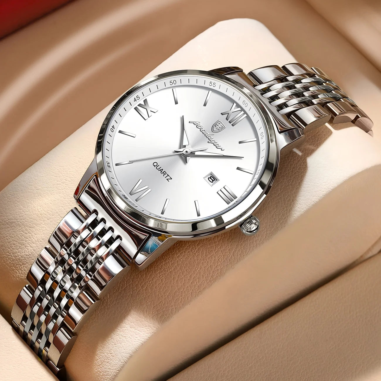 Luxury Women’s Quartz Watch – Luminous & Date Feature