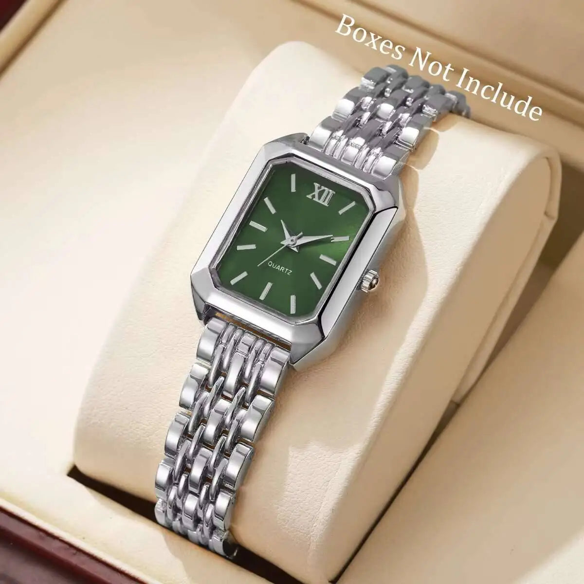 Luxury Women’s Rectangle Quartz Watch – Elegant Analog Design