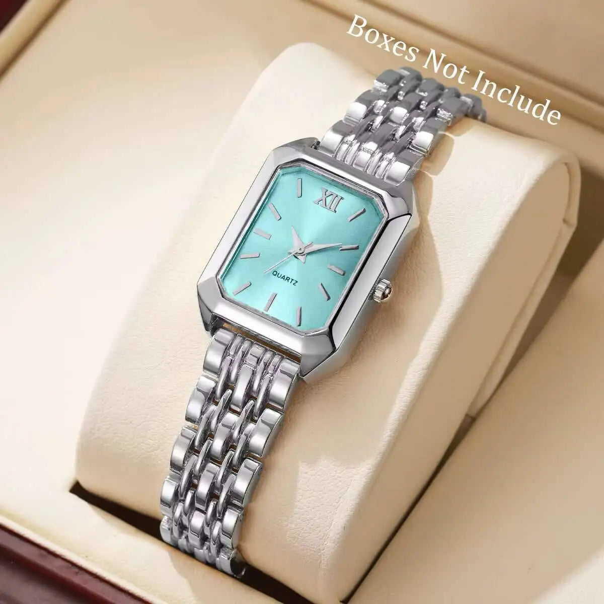 Luxury Women’s Rectangle Quartz Watch – Elegant Analog Design