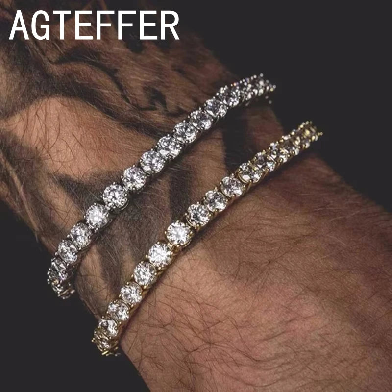 Luxury Sterling Silver Tennis Bracelet – CZ Crystal Elegance